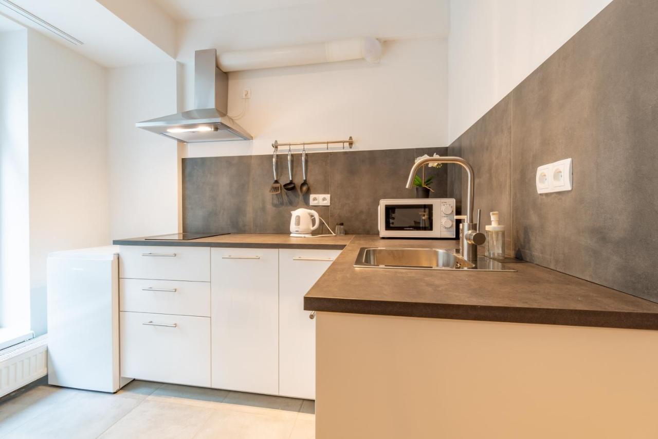 Brand New Two Room Apartment #34 With Free Secure Parking In The Center Prága Kültér fotó